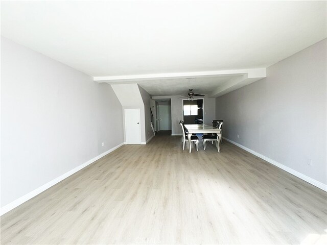 25180 5th St Unit 213, San Bernardino, CA 92410 - dining space featuring light wood-style floors and baseboards