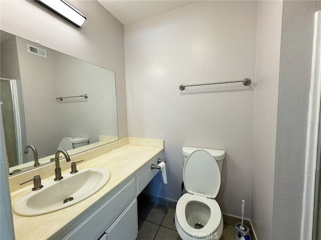 25180 5th St Unit 213, San Bernardino, CA 92410 - full bathroom with tile patterned flooring, vanity, and a shower stall