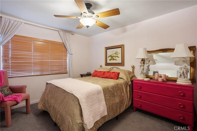 5266 Bluff St, Norco, CA 92860 - carpeted bedroom featuring ceiling fan