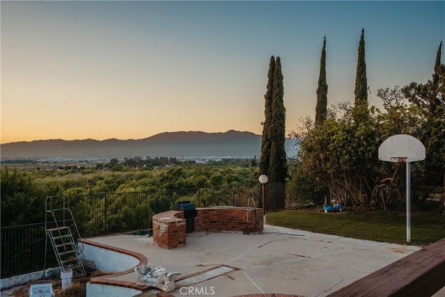 5266 Bluff St, Norco, CA 92860 - view of patio with a mountain view