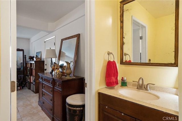 5266 Bluff St, Norco, CA 92860 - bathroom with vanity and tile patterned flooring