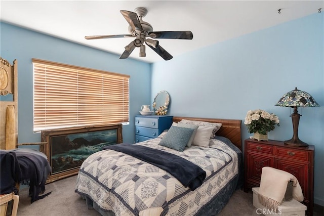 5266 Bluff St, Norco, CA 92860 - bedroom with carpet flooring and a ceiling fan