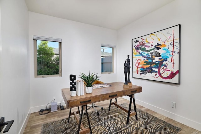 1506 Alvarado St, Oceanside, CA 92054 - office with light wood-style floors and plenty of natural light