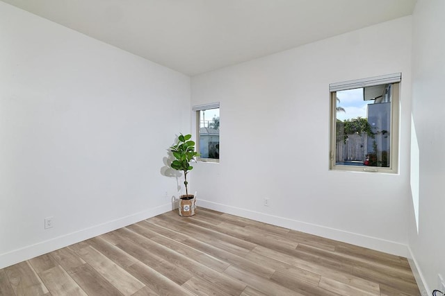 1506 Alvarado St, Oceanside, CA 92054 - spare room with baseboards and light wood finished floors
