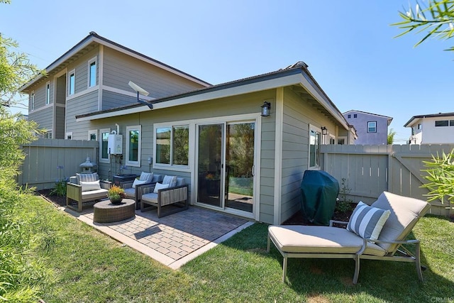 1506 Alvarado St, Oceanside, CA 92054 - rear view of house featuring a patio area and an outdoor living space