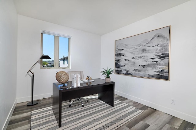 1506 Alvarado St, Oceanside, CA 92054 - home office with wood finished floors