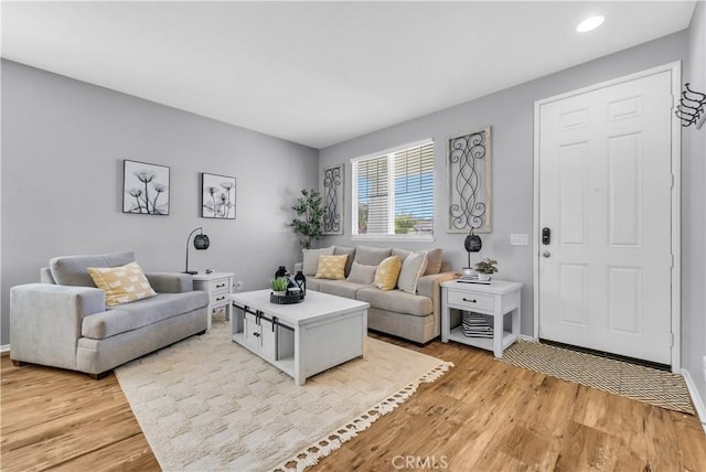 31164 Twilight Vista Dr, Menifee, CA 92584 - living area featuring light wood-style flooring and recessed lighting