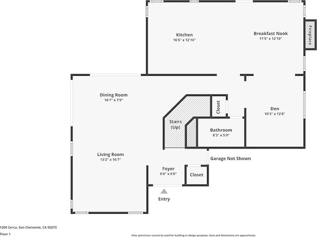 1200 Cerca, San Clemente, CA 92673 - view of floor plan / room layout