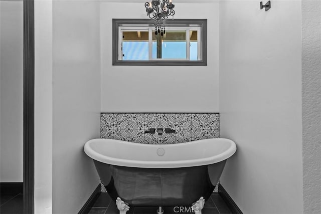 1200 Cerca, San Clemente, CA 92673 - bathroom featuring a soaking tub and tile patterned floors