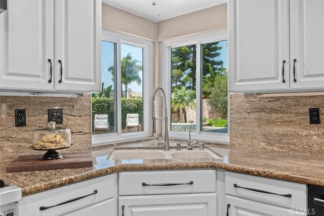 1200 Cerca, San Clemente, CA 92673 - kitchen with white cabinetry, backsplash, and plenty of natural light