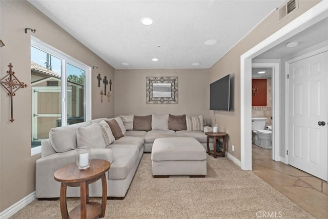 1200 Cerca, San Clemente, CA 92673 - living area with recessed lighting and baseboards