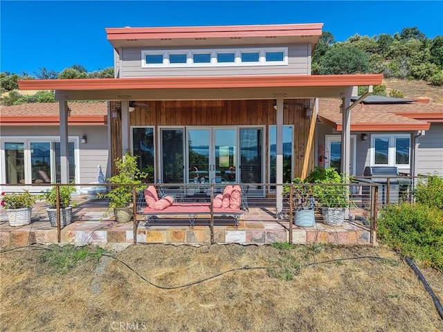 3165 Keeling Ave, Lakeport, CA 95453 - back of house with a patio area and french doors