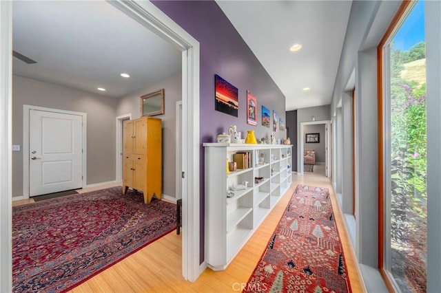 3165 Keeling Ave, Lakeport, CA 95453 - hallway with wood finished floors and recessed lighting