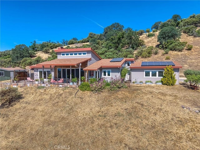 3165 Keeling Ave, Lakeport, CA 95453 - back of house featuring roof mounted solar panels