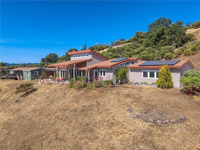 3165 Keeling Ave, Lakeport, CA 95453 - back of house with solar panels