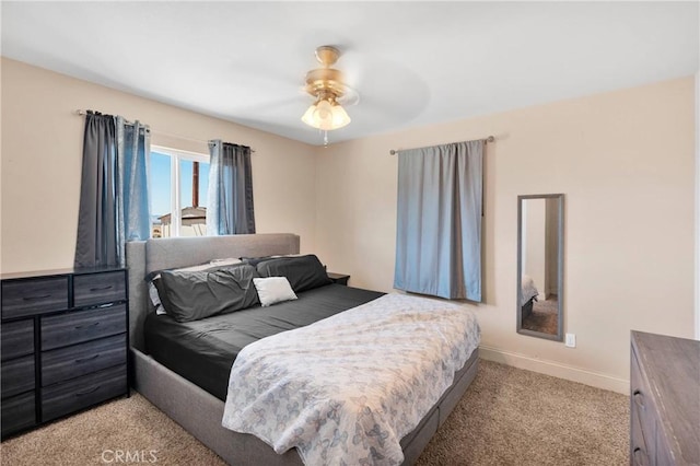 23859 S Rd, Apple Valley, CA 92307 - bedroom with light carpet and a ceiling fan