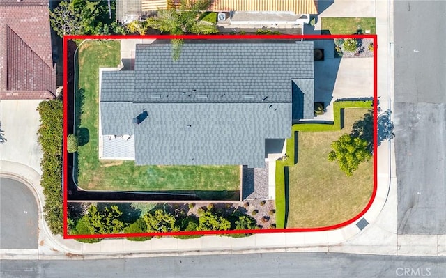 14181 Moore Ct, Irvine, CA 92606 - aerial view of property and surrounding area with property parcel outlined
