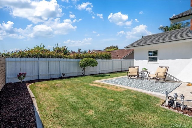 14181 Moore Ct, Irvine, CA 92606 - fenced backyard featuring a patio area