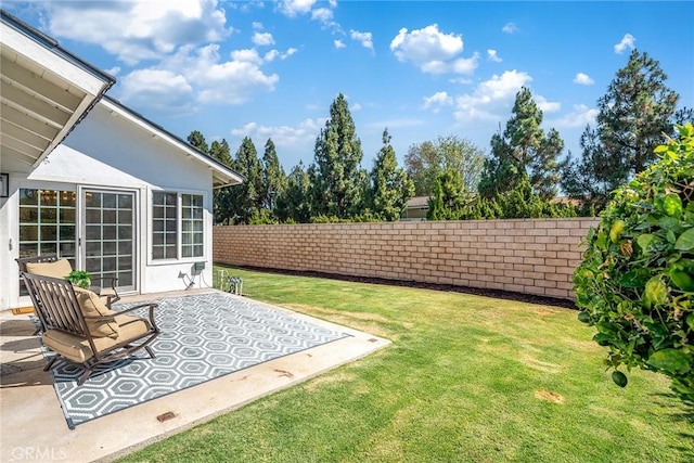 14181 Moore Ct, Irvine, CA 92606 - view of yard with a patio