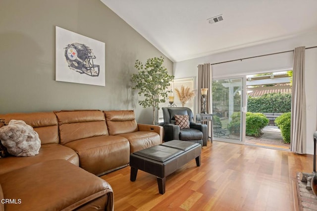 1501 Devonshire Dr, Oxnard, CA 93030 - living room with light wood-type flooring and high vaulted ceiling