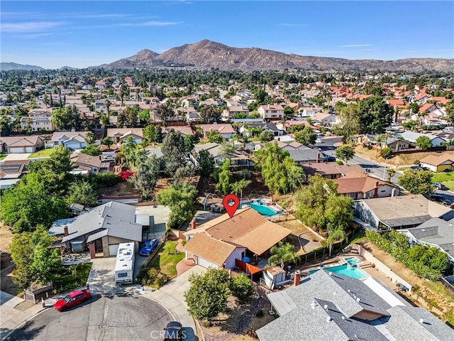 12312 Marmont Pl, Moreno Valley, CA 92557 - aerial perspective of suburban area with a mountain backdrop