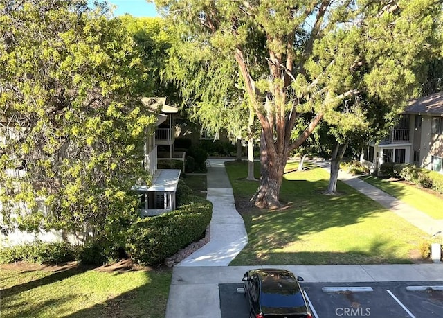 811 Ronda Mendoza Unit P, Laguna Woods, CA 92637 - view of home's community with a lawn and uncovered parking