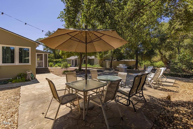 840 Fairview Rd, Ojai, CA 93023 - view of patio with outdoor dining space