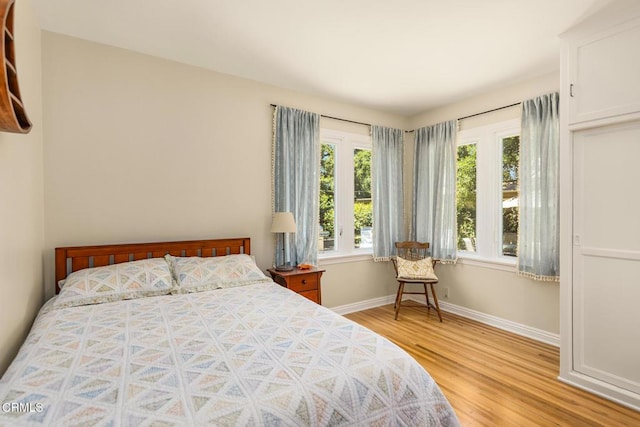 840 Fairview Rd, Ojai, CA 93023 - bedroom with light wood-style flooring and baseboards