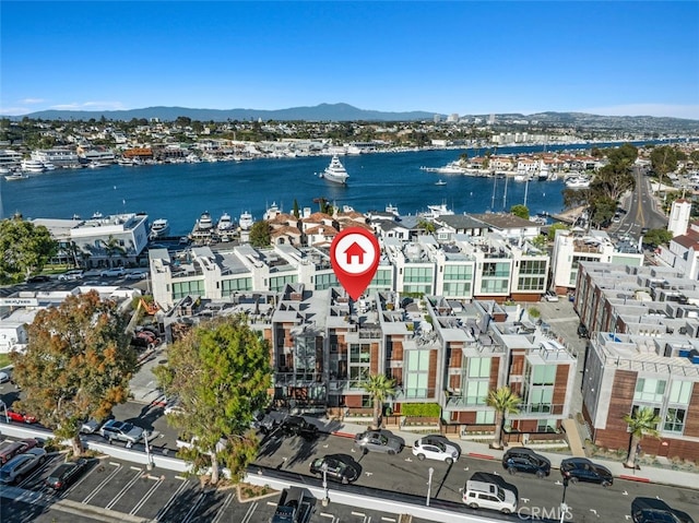 3306 Via Oporto, Newport Beach, CA 92663 - drone / aerial view of a water and mountain view