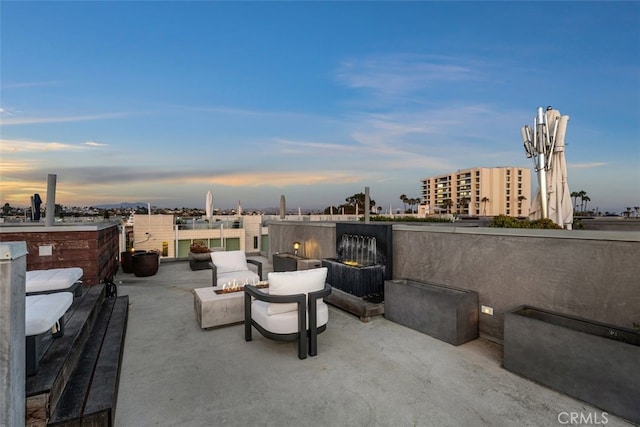 3306 Via Oporto, Newport Beach, CA 92663 - view of patio featuring an outdoor fire pit