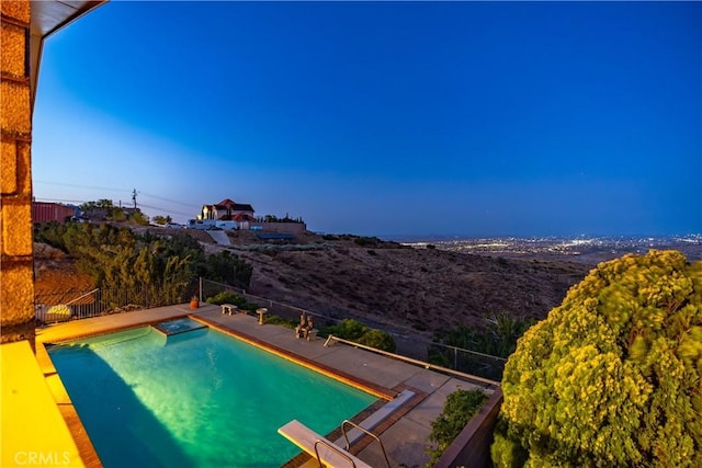 35870 Tierra Subida Ave, Palmdale, CA 93551 - view of pool with a pool with connected hot tub and a patio area