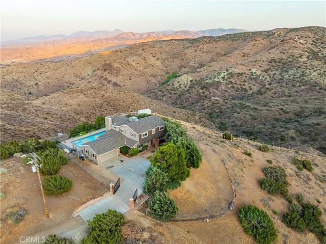 35870 Tierra Subida Ave, Palmdale, CA 93551 - aerial view of property's location with a mountainous background and rural landscape