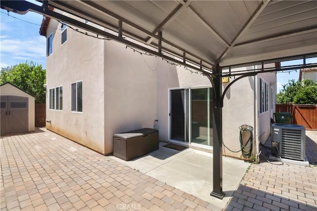 9044 Sylmar Ave, Panorama City, CA 91402 - view of patio / terrace with a storage unit