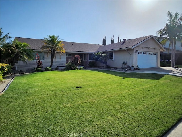 3186 N Hartman St, Orange, CA 92865 - single story home featuring a garage, a front lawn, stucco siding, and driveway