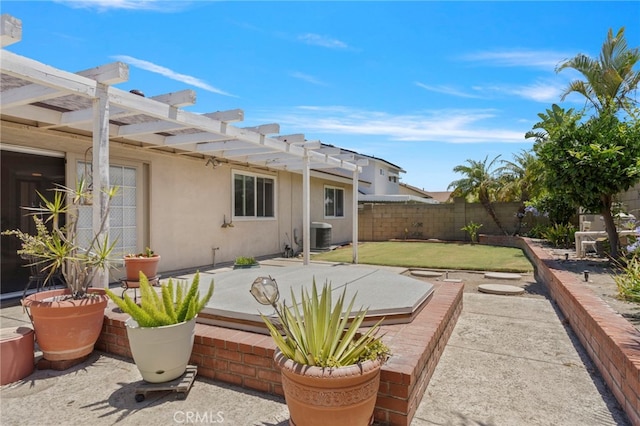 3186 N Hartman St, Orange, CA 92865 - fenced backyard with a pergola and a patio