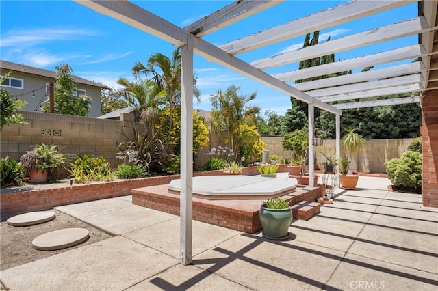 3186 N Hartman St, Orange, CA 92865 - fenced backyard with a patio and a pergola