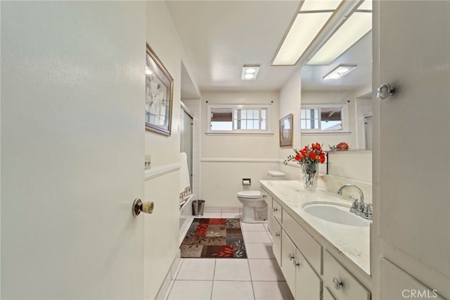 3186 N Hartman St, Orange, CA 92865 - full bath with tile patterned flooring and vanity
