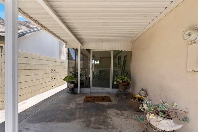 3186 N Hartman St, Orange, CA 92865 - entrance to property featuring stucco siding and a patio area