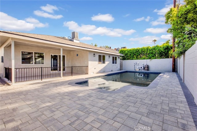 14625 Runnymede St, Van Nuys, CA 91405 - view of pool featuring a patio area and a fenced backyard