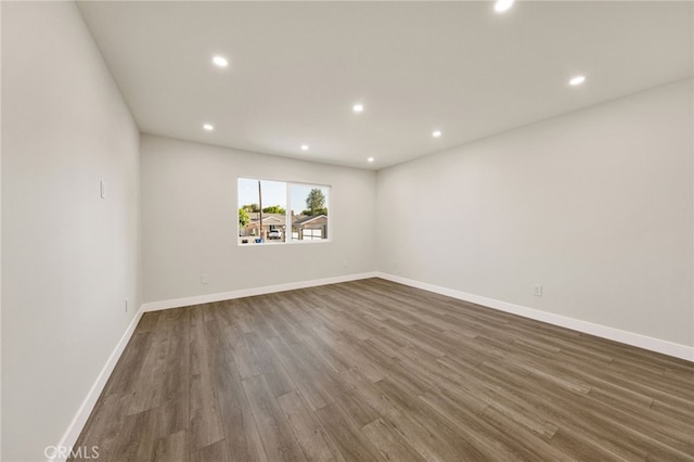 14625 Runnymede St, Van Nuys, CA 91405 - spare room featuring recessed lighting and wood finished floors