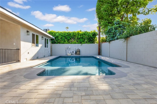 14625 Runnymede St, Van Nuys, CA 91405 - view of pool with a fenced backyard and a patio