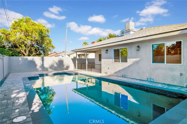 14625 Runnymede St, Van Nuys, CA 91405 - view of pool featuring a fenced backyard and a patio