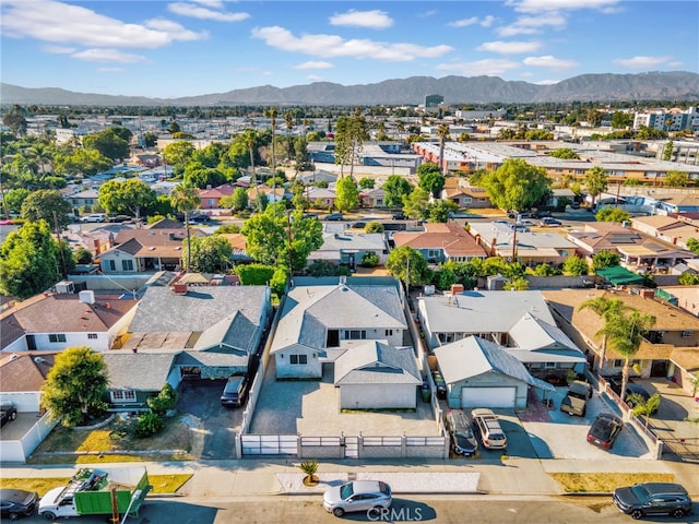 14625 Runnymede St, Van Nuys, CA 91405 - aerial view of residential area featuring a mountainous background