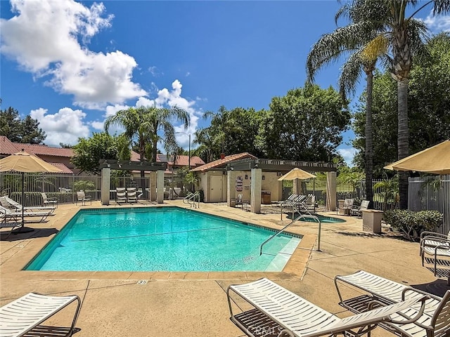 19237 Index St Unit 5, Porter Ranch, CA 91326 - community pool featuring a patio area