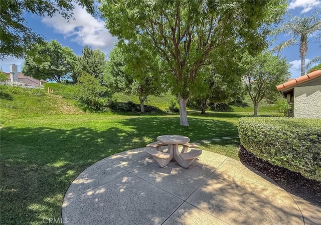 19237 Index St Unit 5, Porter Ranch, CA 91326 - view of green lawn with a patio area