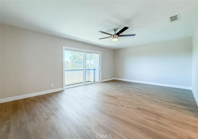 19237 Index St Unit 5, Porter Ranch, CA 91326 - unfurnished room with light wood-style floors and a ceiling fan