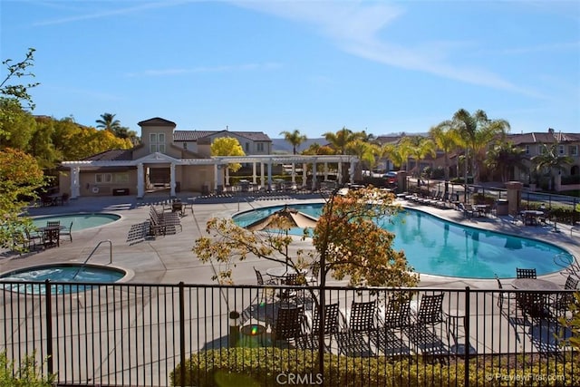 27705 Homestead Rd, Laguna Niguel, CA 92677 - community pool with a community hot tub, a patio, and a pergola