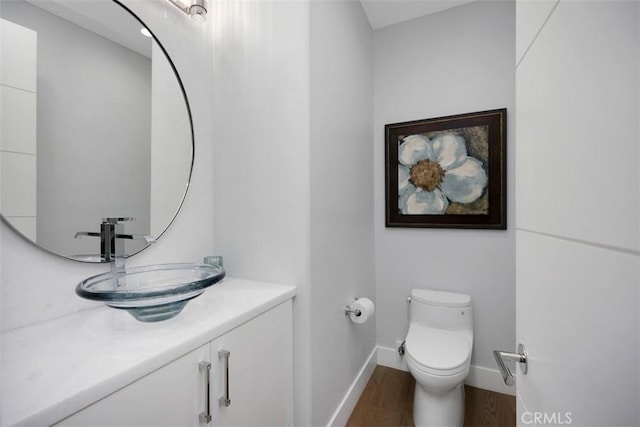 27705 Homestead Rd, Laguna Niguel, CA 92677 - bathroom featuring vanity and wood finished floors