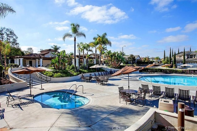 27705 Homestead Rd, Laguna Niguel, CA 92677 - view of swimming pool featuring a community hot tub and a patio