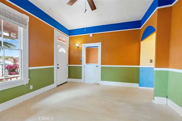 1780 Paso Robles St, Oceano, CA 93445 - spare room featuring a ceiling fan and wood finished floors